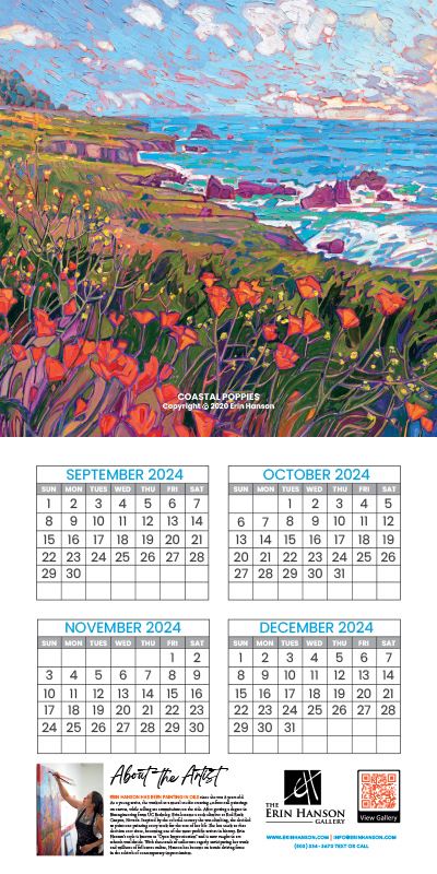 2025 Wall Calendar - California Vistas Image 5